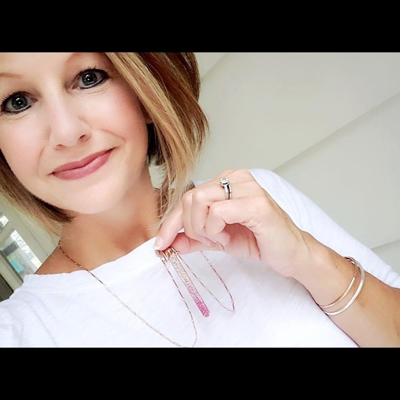 Stella & Dot Rebel Pendant Pink Ombré Swarovski - Picture 2 of 4